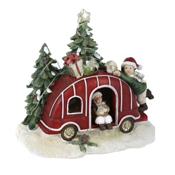 [S-V6199610000] Macchina Resina LED Rosso 18x12x16 cm