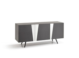 [S-CR/002/SP] Madia elegante con 3 ante, dimensioni 180x80 cm, con ampio spazio di archiviazione