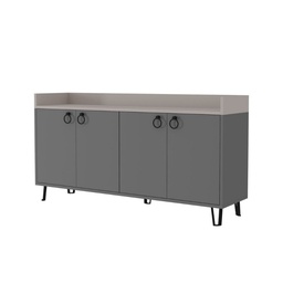 [S-FZ96903] Madia 4 ante antracite tortora 140x36x80 h