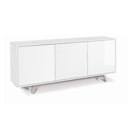 [S-O7073OSBLK] Madia tre ante Bianco Ossido Lucido 177x41x h74 cm