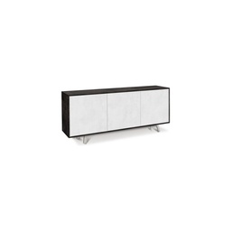 [S-A7073ONOSK] Madia tre ante Nero Bianco Ossido 177x41x h74 cm