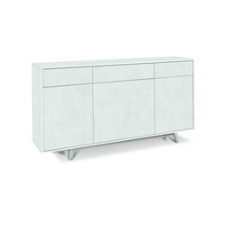 [S-O7076OSOSK] Madia tre ante tre cassetti Bianco Ossido 164x41x h92 cm