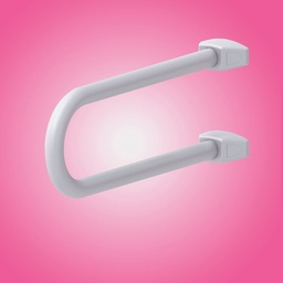 [S-FZ100538] Maniglia di Sicurezza Fissa per Disabili in Alluminio Bianco  52.5 x 21 x 20 cm