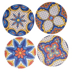 [S-V1307200000] Mattonella legno assortita blu tonda ø20x0,5 - Confezione 4pz