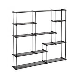 [S-B0746555] Mensola in acciaio stile Urban Antracite con sei ripiani - MORIZ 105,5x16,5x h105