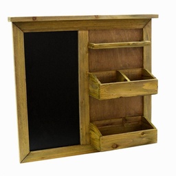 [S-V5917700000] Mensola in legno con lavagna, 3 piani, 51x11x47 cm