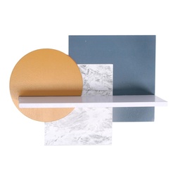 [S-V6457110000] Mensola in legno multicolore cm30x9x23