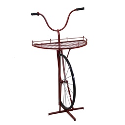[S-V6453770000] Mensola Design Metallo Bicicletta Rosso cm 64 x 33/38 x h81