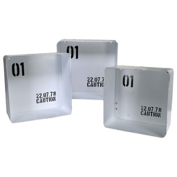 [S-V6442240000] Mensola metallo bianco Bristol 1-3 cm40,5x15h40,5