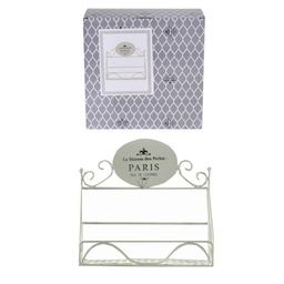 [S-V6214270000] Mensola Metallo Paris 1 Piano Rettangolare 26,5x10h25 cm