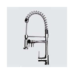 [S-FZ25912] Miscelatore da cucina con doccetta finitura cromo h.58x19 cm