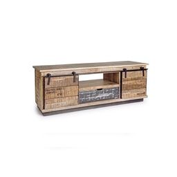 [S-B0745464] Mobile Basso 2 Ante 1 Cassetto Tudor 130x40x50h
