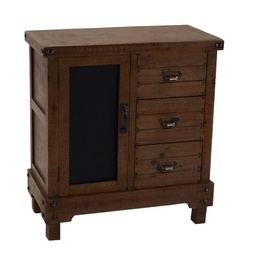 [S-V8036400000] Mobile basso soggiorno cucina noce country 70x35x76 cm