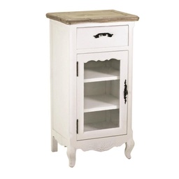 [S-V8030890000] Comodino Country 1 anta di vetro cm44,5x34,5xh84,5