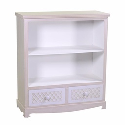 [S-V8038290000] Mobile libreria 2 piani più 2 cassetti 85x35x95h cm