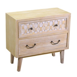[S-V8040760000] Mobile con 2 cassetti naturali Ljubljana cm65x30h60