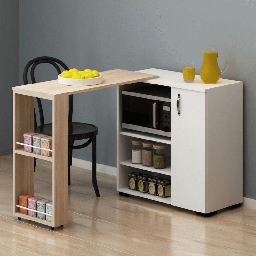 [99154] Mobile multiuso Serose con tavolo richiudibile