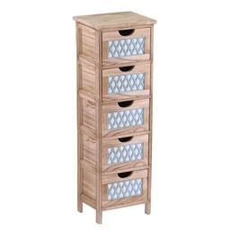 [S-V8038780000] Mobiletto Cassettiera 5 Cassetti 30x23x94h cm