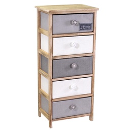 [S-V8040180000] Cassettiera Brenda bottone 5 cassetti 40x29xh90