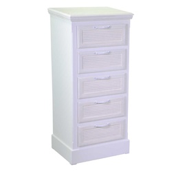 [S-V8041830000] Mobiletto con 5 cassetti Liverpool, dimensioni cm41x33,5h91
