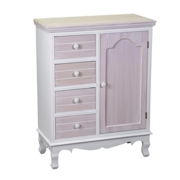 [S-V8041330000] Mobiletto 1 anta + 4 cassetti cm66x32h86