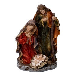 [S-V6321730000] Natività in resina 12x10x19 cm