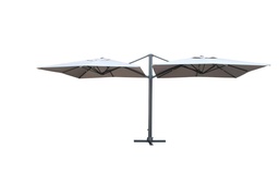 [S-V7404200000] Ombrellone Bismark in alluminio sabbia - Dimensioni: 300x600 cm