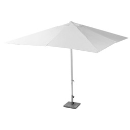 [S-V7300250000] Ombrellone con palo centrale bianco alluminio 3x3 m