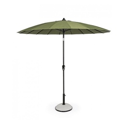 [S-B0795687] Ombrellone da giardino Atlanta 270x240 cm con snodo Antracite/Olive