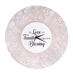 [S-V1869690000] Orologio in legno beige tondo 32 cm ø