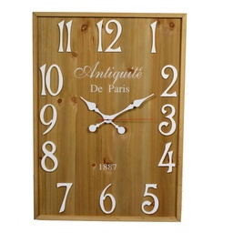 [S-V1861550000] Orologio legno rettangolare cm50x70x4,5