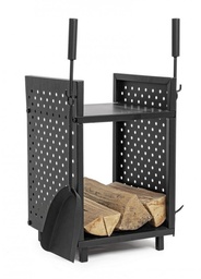 [S-B0782422] Accessori Efesto 43x35 in Acciaio Verniciato a Polvere Resistente alle Alte Temperature