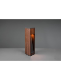 [S-TRIO509660130] Paletto da Esterno in Legno Naturale per Lampadina GU10 IP54