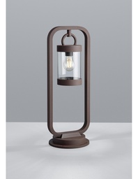 [S-TRIO504160124] Paletto da Esterno Sambesi Ruggine H60 cm con Sensore Crepuscolare