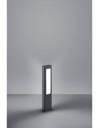 [S-TRIO521660242] Palo Basso da Esterno Rhine LED IP54 Antracite H50 cm