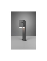 [S-TRIO570660142] Lampada da Terra Palo Basso Led Orientabile Antracite IP54