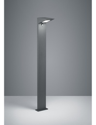 [S-TRIO425369142] Palo Da Esterno Led Alluminio Antracite IP54 Con Sensore Movimento Nelson Trio Lighting