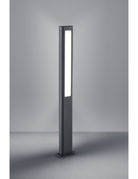 [S-TRIO421660242] Palo da Esterno Rhine Led IP54 Antracite H100 cm