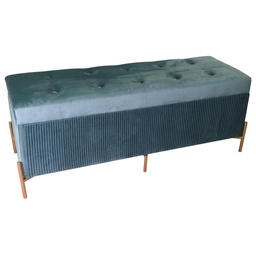 [S-V2808850000] Panca in velluto verde salvia rettangolare cm115x40h45