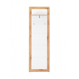 [S-FZ95411] Pannello appendiabiti Wien 43 da ingresso rovere bianco