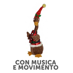 [S-V9149220000] Papero Musicale con Collo Lungo - 13 x 19 x 37 cm