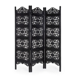 [S-B0721408] Paravento 3A Kiran Nero Anticato  BZ