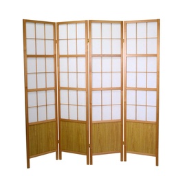 [S-V4214340000] Separé carta di riso 4 ante naturale cm44,5x2,1x h178,5