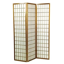 [S-V42030500NA] Paravento separé carta di riso naturale 135x180h cm