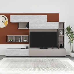 [S-FZ97936] Parete attrezzata Tronador 260 cm. light mocha e ancient white MTV234464