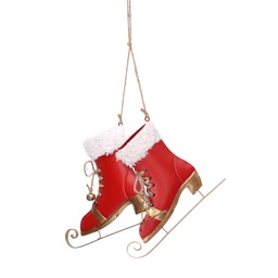 [S-V6179960000] Pattini in metallo rosso 14x13x2 cm