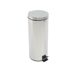 [S-V5712540000] Pattumiera con Pedale in Acciaio 25x62x25 cm, Capacità 20 litri
