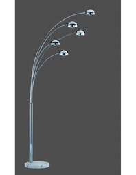 [S-TRIOR4615-06] Piantana 5xE14 Five Fingers Cromo H205 cm Trio Lighting