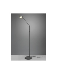 [S-TRIO426510142] Lampada da Terra Lineare Touch Led Disco Orientabile Franklin Antracite