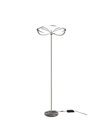 [S-TRIO421210107] Piantana Moderna con Fiocco Led Nichel